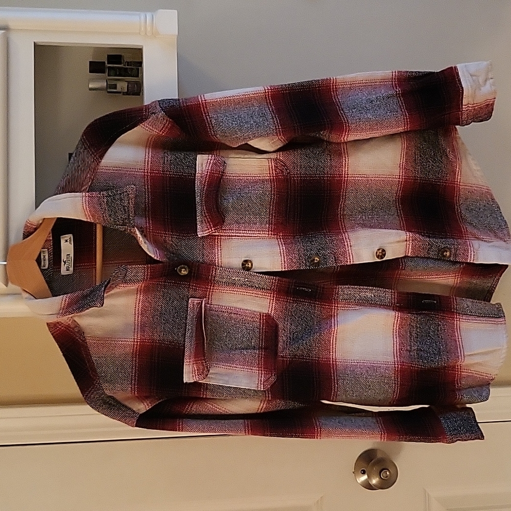 Boyfriend Fit Plaid Flannel Shirt